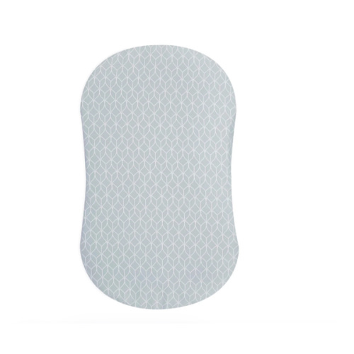 HALO - BassiNest Fitted Sheet 100% Cotton | Morning Mist - Gray