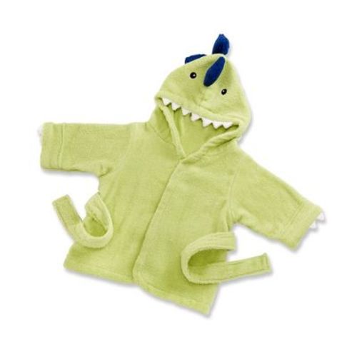 Baby Aspen "splash-a-saurus" Dinosaur Hooded Spa Robe | Ba14021na
