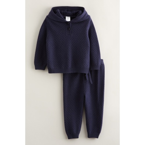 Honeycomb Knit Hoodie & Joggers Set (3-6 Months)