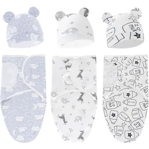 3-Pack Organic Baby Swaddle Sleep Sacks for Newborn - Baby Swaddles 0-3 Months, Baby Swaddle Sack, Baby Swaddle Blanket Wrap
