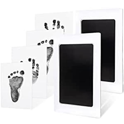 2-Pack Inkless Hand and Footprint Kit - Ink Pad for Baby Hand and Footprints - Dog Paw Print Kit,Dog Nose Print Kit - Baby Footprint Kit, Clean Touch Baby Foot Printing Kit, Handprint Kit (Jet Black) : Baby