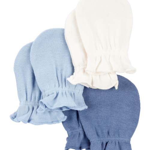 Blue Baby 3-Pack Mitts | Carter’s Oshkosh Canada