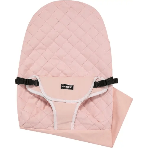 Fabric Seat for Bouncer - Baby Bjorn Bouncer Replacement Cover for Balance Soft & Bliss, 100% Cotton, Skin -Friendly, Machine Washable, Pink