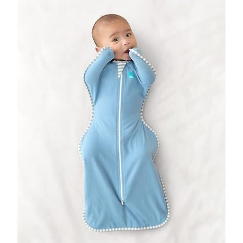 Love to Dream Swaddle UP, Baby Sleep Sack, Self-Soothing Swaddles for Newborns, Improves Sleep, Snug Fit Helps Calm Startle Reflex, New Born Essentials for Baby, 5-8.5 lbs, Blue - Newborn (5-8.5 lbs.)