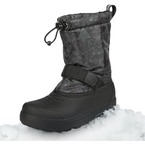 Northside Frosty Insulated Winter Snow Boots for Girls and Boys with Rugged, Water Resistant Nylon Upper, Quick-Drying Lining, Removable EVA Insole, and Durable TPR Outsole