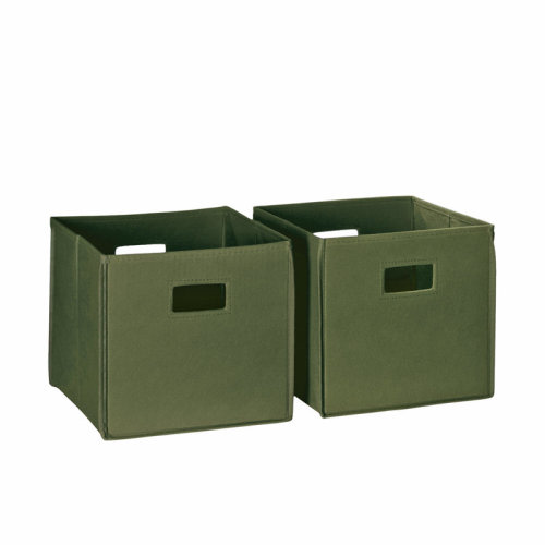 RiverRidge Home RiverRidge Kids 2pc Fabric Collapsible Storage Cube Organizers with Handles for Playroom Organization & Reviews | Wayfair