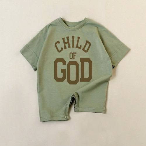 CHILD OF GOD Baby Green Romper