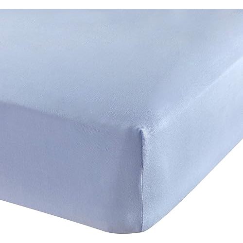 Fitted Crib Sheet for Standard Crib Mattress - Ultra Soft Crib Sheets for Boys Girls Baby - Universal - Snug Fitted - Cotton - 28"x52" (Solid Blue)