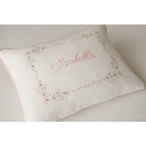 Name Embroidered Baby Pillowcase, Hand Embroidered Baby Girl Pillowcase, Personalized Baby Gift, New Baby Gift, Custom Gift Pillowcase
