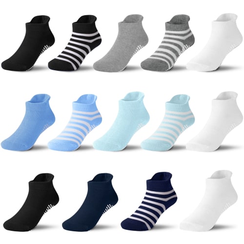 14-Pack Infant Baby Socks 0-6 6-12 12-18 Months Toddler Boy Socks with Grips 18-24 Months 2T-3T