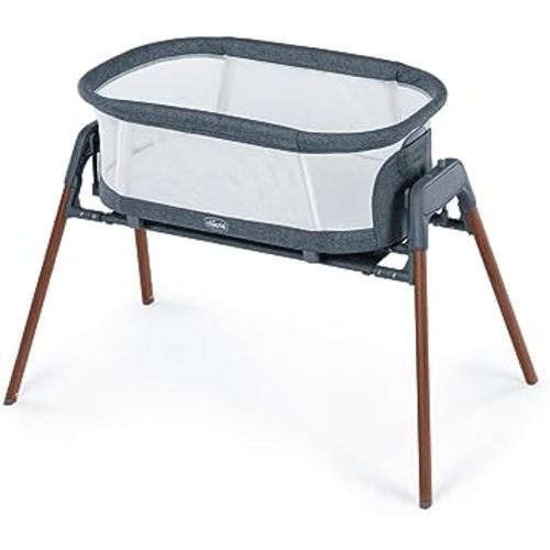 Chicco Chicco LullaGlide 3-in-1 Stationary Baby Bassinet, Gliding Bassinet and Portable Bassinet, Waterproof Mattress and Fitted Sheet, Travel Bassinet for Baby Includes Carry Bag | Luna/Grey