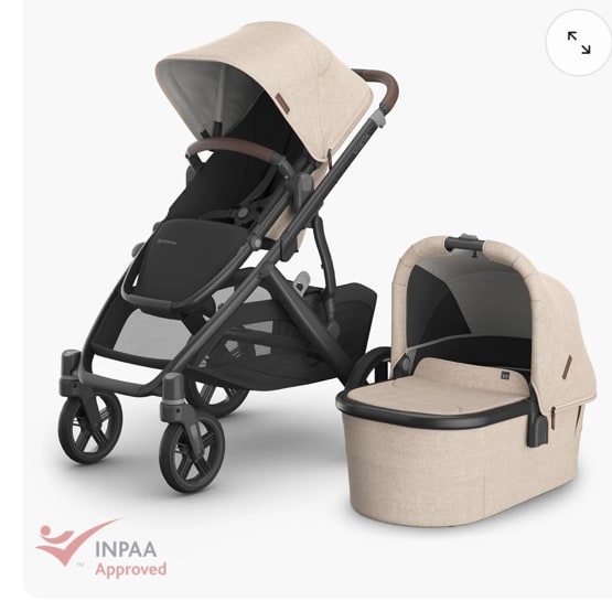UPPAbaby Vista V3 Pram With Bassinet - Liam (Oat Melange) – UPPAbaby Australia
