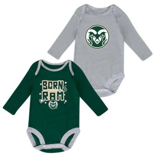 NCAA Colorado State Rams Boys' 2pk Long Sleeve Bodysuit