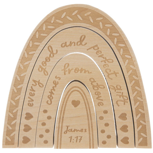 James 1:17 Rainbow Wood Decor | Hobby Lobby | 2165959