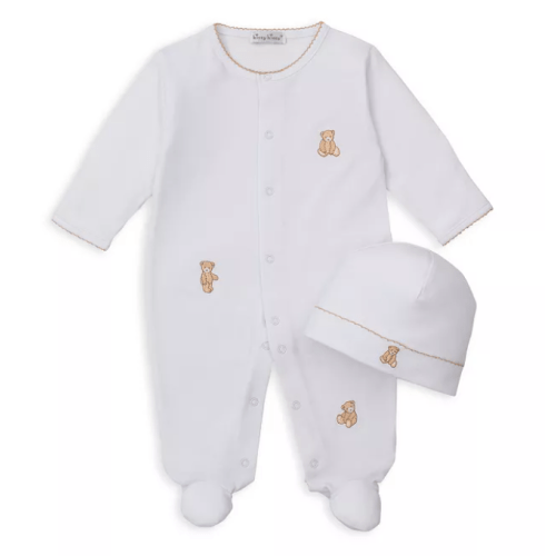 Kissy Kissy Unisex Bear Footie & Hat Set - Baby