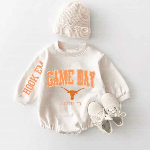 Baby Game Day Romper and Adult Sweatshirt
