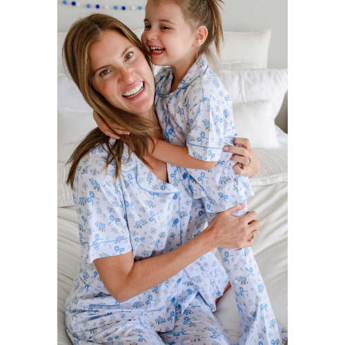 Women's Two-Piece Bamboo Flare Lounge Set | Tied In Blooms