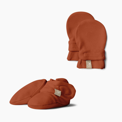 Goumi Kids x Babylist Goumi x Babylist Organic Cotton Boots & Mitts Bundle - Clay