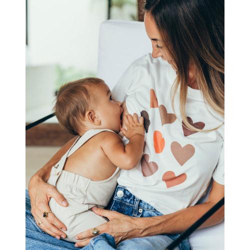 Nursing t-shirt HEARTS