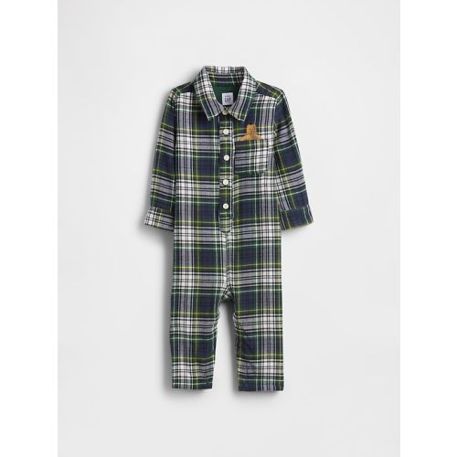 Baby Flannel Bear Pocket One-Piece