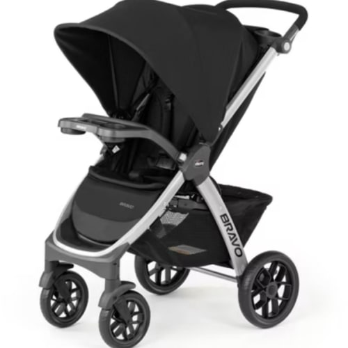 Chicco Bravo Quick-Fold Stroller - Black | Black