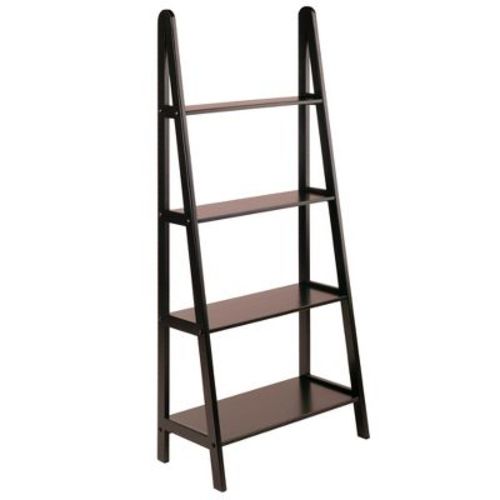 58.4" Avalon A Frame Shelf Espresso Brown - Winsome: Modern 4-tier Ladder Bookcase