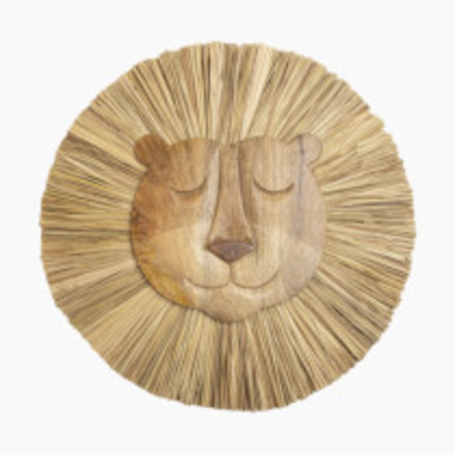 Crane Baby Handcrafted Wood Wall Decor - Lion