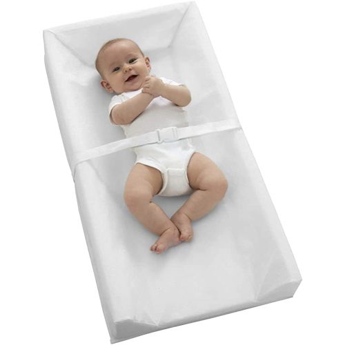 Sealy Baby Soybean Comfort 3-Sided Contoured -Diaper Changing Pad, White, 32” x 16”