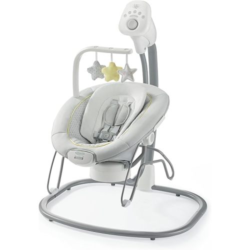 Graco Sway2Me Portable Baby Swing and Bouncer Seat with Music, Sounds, and Adjustable Settings, Watson Collection