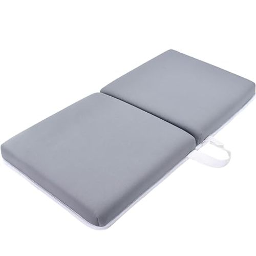 JJGoo Bath Kneeler with Elbow Rest Pad Set, 1.5 inch Kneeling Pad Mat for Bathtub - Gray
