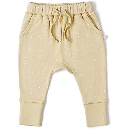 MakeMake Organics GOTS Certified Organic Cotton Fleece Jogger Bottoms Sweatpants for Baby Toddler Infant Boys Girls Neutral
