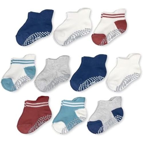 Fruit of the Loom Cotton Grip Socks for Baby and Toddler