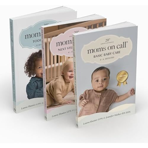 Moms on Call 3 Book Bundle | Basic Baby Care, Next Steps Baby Care, & Toddler Book 0 Months-4 Years | Parenting Set | 20th Anniversary Editions Product Bundle