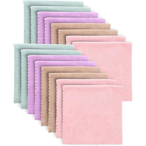 Super Soft Burp Cloths 16 Pack - Thick - Extra Absorbent - Perfect Size Large 20 X 10 Inch - Light and Easy to Carry - Milk Spit Up Rags - Burpy Cloths for Unisex, Boy, Girl, Newborn - Multicolored