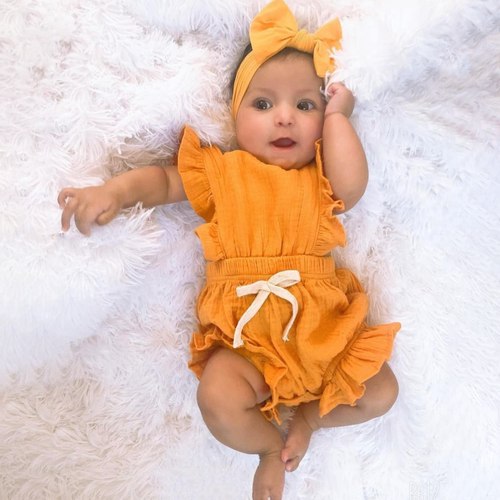 SIERRA Ruffle Romper - Hazel & Bo