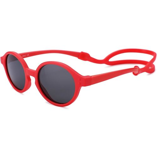 COASION Baby Polarized Sunglasses with Strap Adjustable TPEE Flexible Frame for Toddler Girls Boys Age 0-36 Months