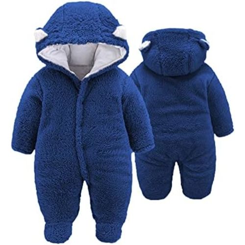 XMWEALTHY Unisex Baby Clothes Winter Coats Cute Newborn Infant Jumpsuit Snowsuit Bodysuits Registry for Baby Essentials Stuff
