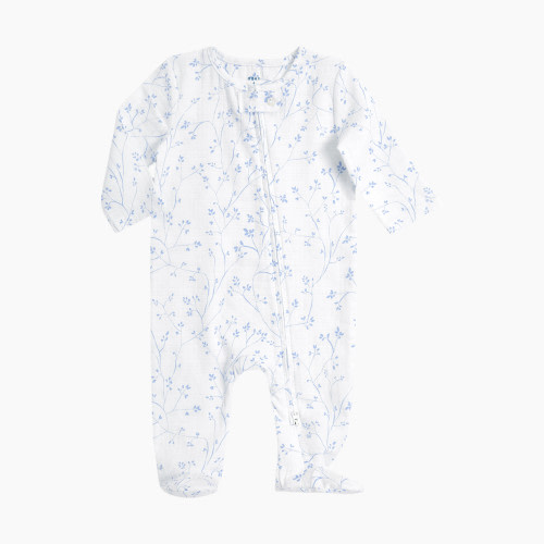 Aden + Anais Classic Muslin Footie - Vineyard, 0-3M