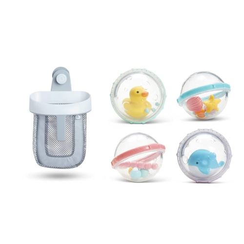 Munchkin® Bath Toy Scoop with 4pk Float and Play Bubbles Bath Toy