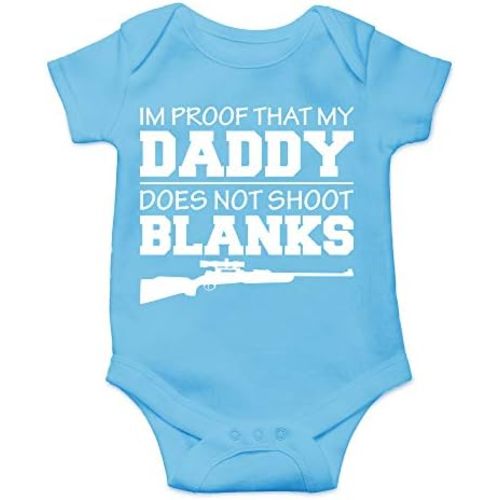 CBTwear I'm Proof That My Daddy Does Not Shot Blanks Baby Bodysuit Boy Girl Adorable Romper Clothing