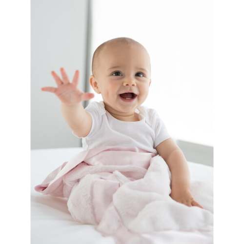 Luxe Blanket, Pink - Little Giraffe | Maisonette