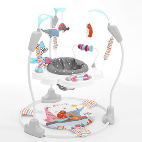 Stellweilan Tessberg Baby Bouncer Activity Center Baby Jumper Jumperoo with Toys Music Lights | Wayfair