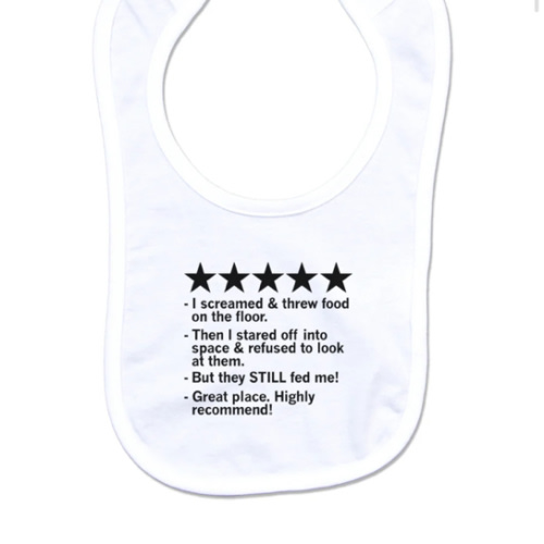 Five Star Review Bib