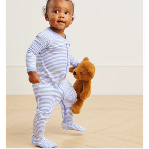 LAKE | Baby | Pima Cotton Pajamas | Hydrangea Baby Sleeper