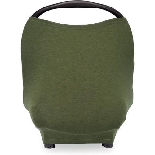 Parker Baby 4 in 1 Car Seat Cover for Girls and Boys - Stretchy Carseat Canopy, Nursing Cover, Grocery Cart Cover, High Chair Cover - "Pine"