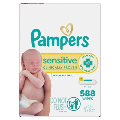 Pampers Sensitive Baby Wipes (Select Count)