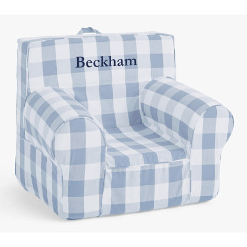 Kids Anywhere Chair®, Chambray Blue Twill with Buffalo Check