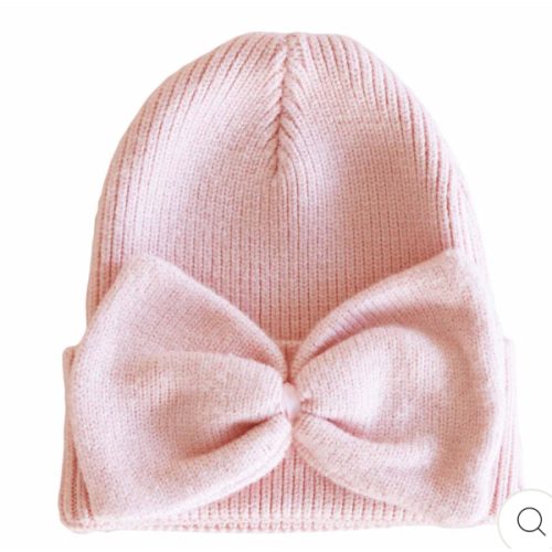 Knit Newborn Bow Beanie | Caden Lane