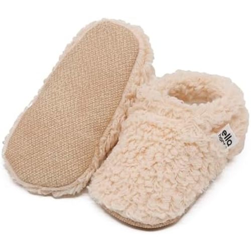 Ella Bonna Unisex Teddy Baby Booties Cotton Newborn Baby Socks Slipper Toddler Shoes, Infant Baby Girl Booties, Boy Socks