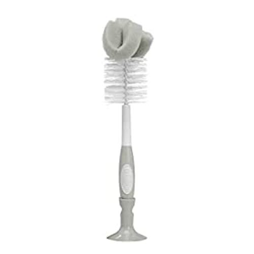 Amazon.com : Dr. Brown's Baby Bottle Cleaning Brush with Sponge, Scrubber and Nipple Cleaner, Grey 1 Pack : Baby